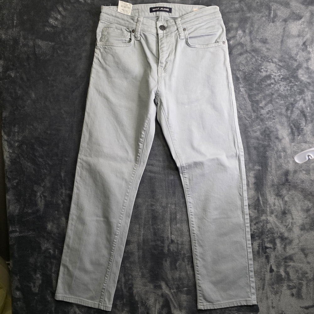 MAVI Jeans Zach Mens Blue Light Wash Straight Leg Stretch Denim Pant 29/32